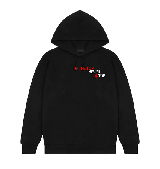 To The Top Never $top Hoodie Nera